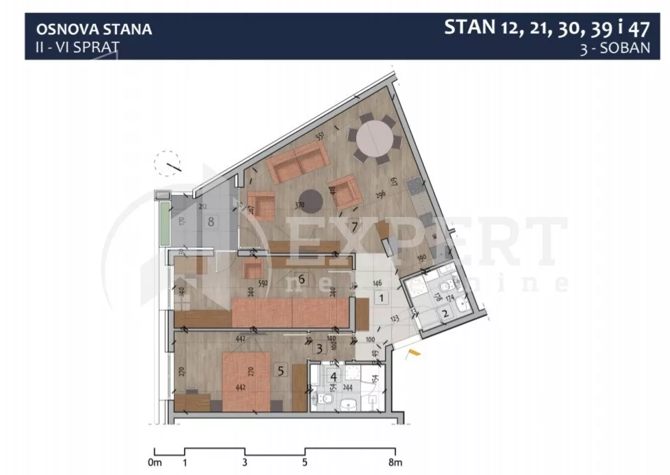 Trosoban stan | 4zida