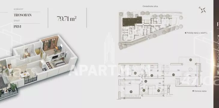 Šestoiposoban stan | 4zida