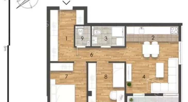 Trosoban stan | 4zida