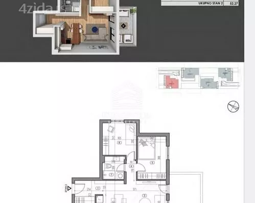 Trosoban stan | 4zida