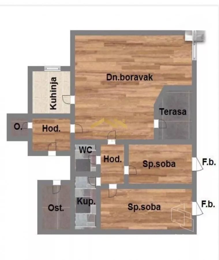Trosoban stan | 4zida
