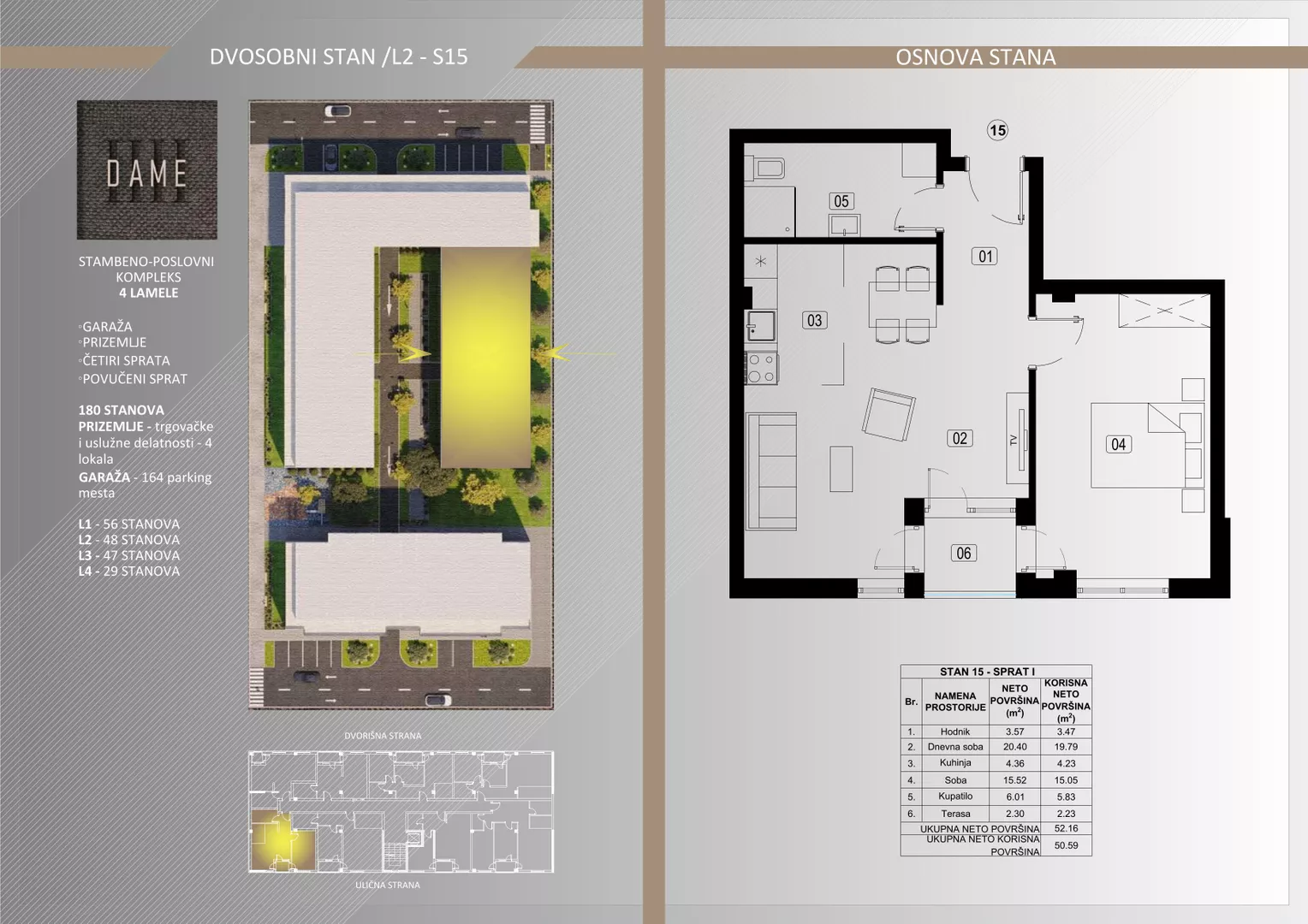 Dvosoban stan | 4zida