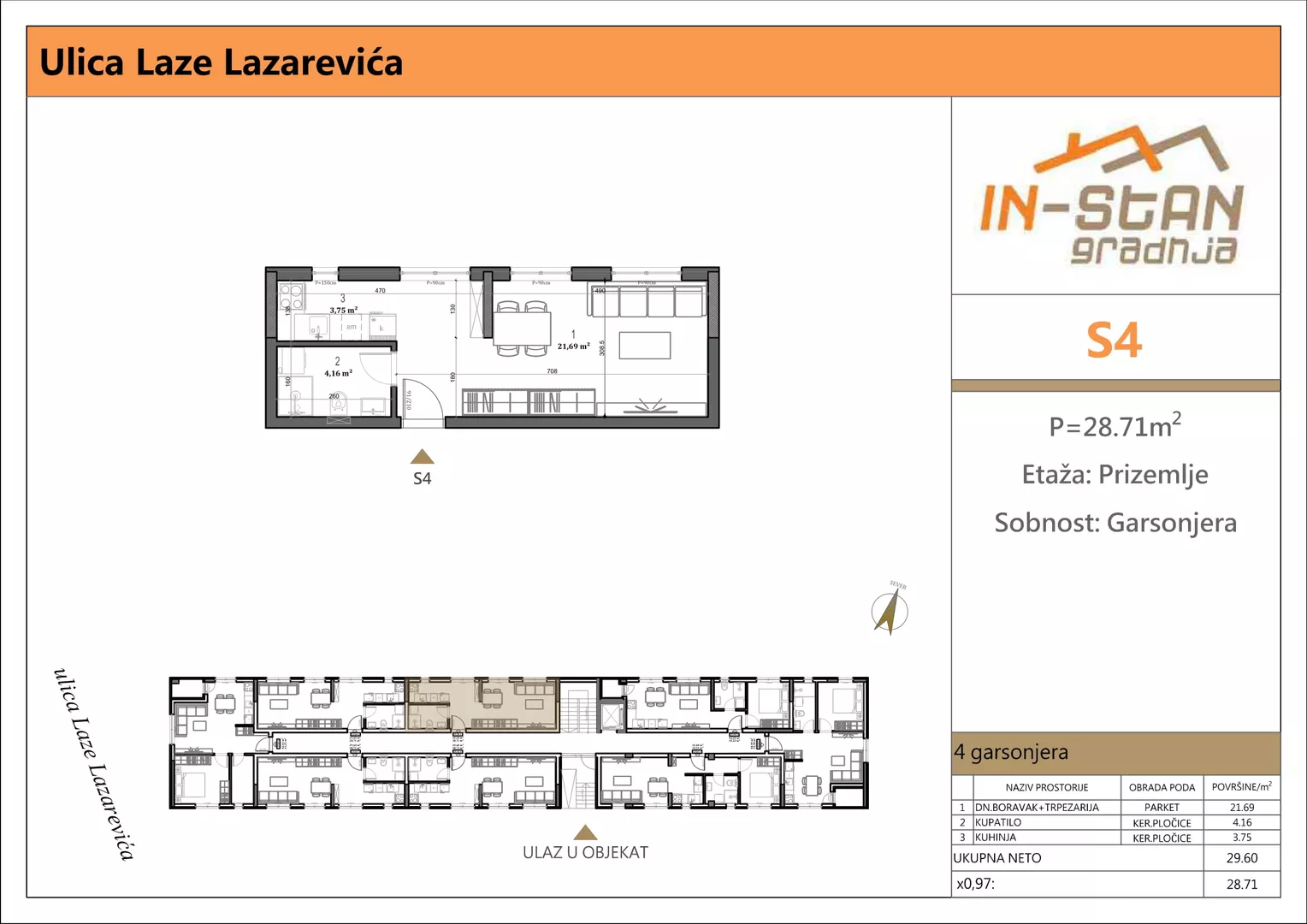 Garsonjera | 4zida