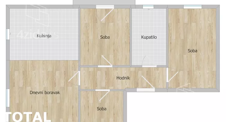 Trosoban stan | 4zida