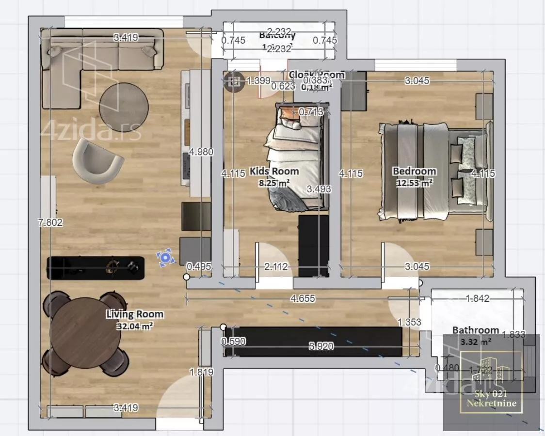 Dvoiposoban stan | 4zida