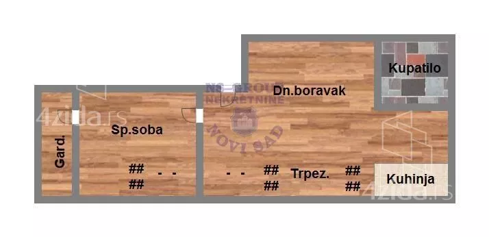 Jednoiposoban stan | 4zida
