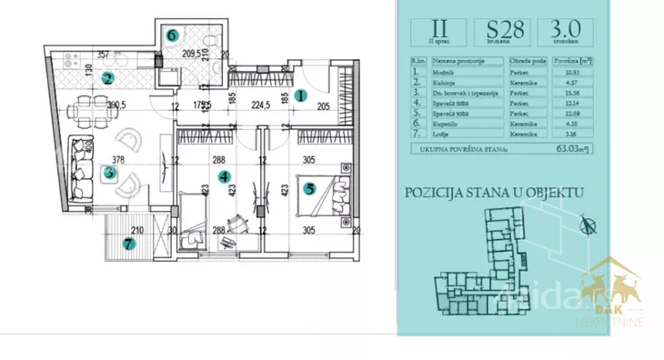Trosoban stan | 4zida