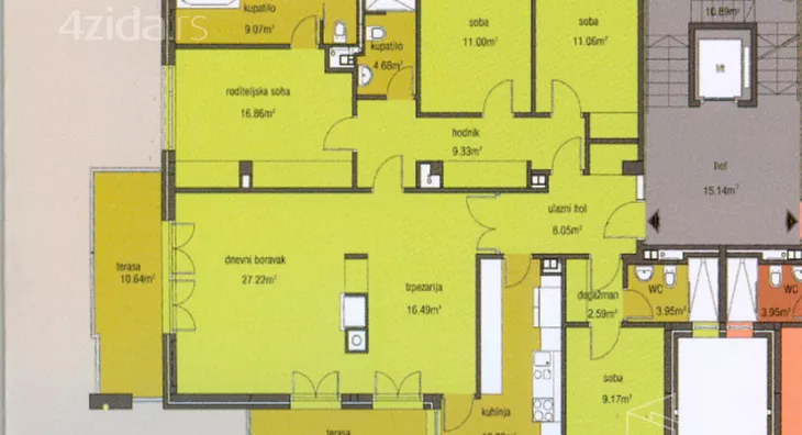 Petosoban stan | 4zida
