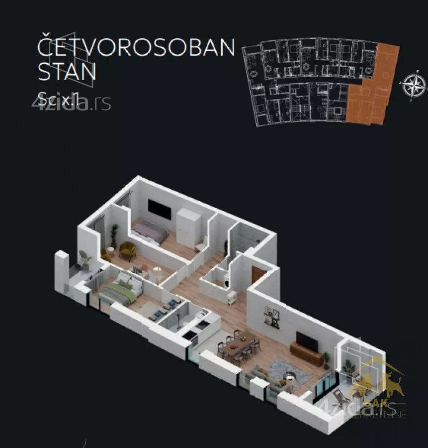 Četvorosoban stan | 4zida
