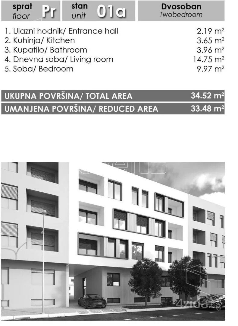 Dvosoban stan | 4zida