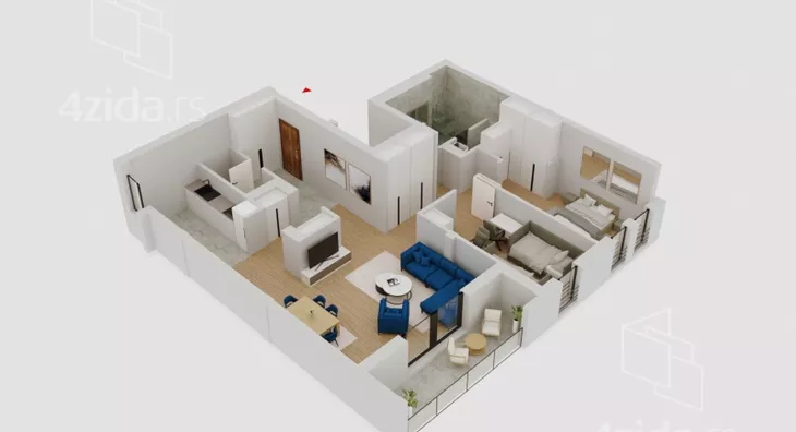 Trosoban stan | 4zida