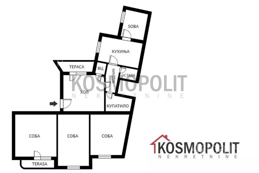 Četvoroiposoban stan | 4zida