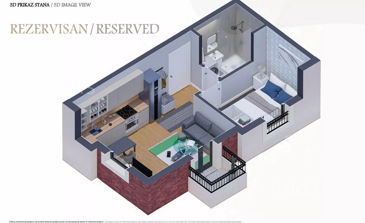 Jednosoban stan | 4zida