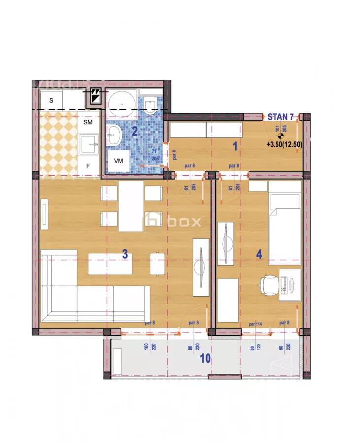 Jednoiposoban stan | 4zida