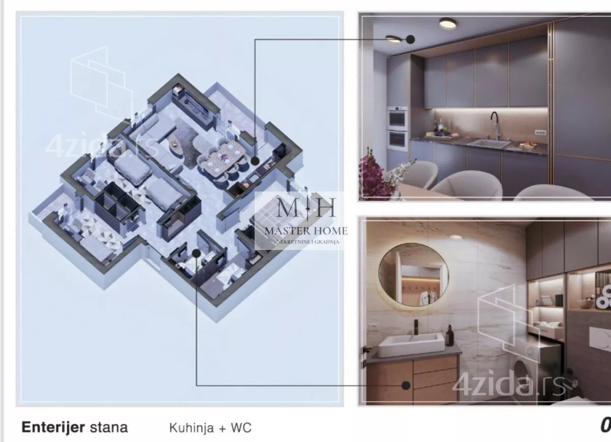 Trosoban stan | 4zida