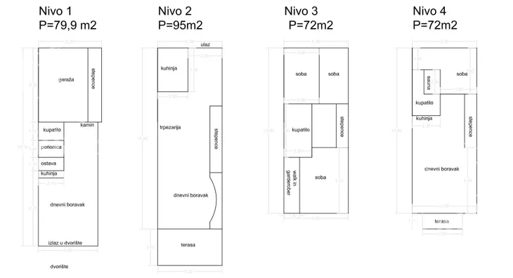 4-etažna kuća | 4zida