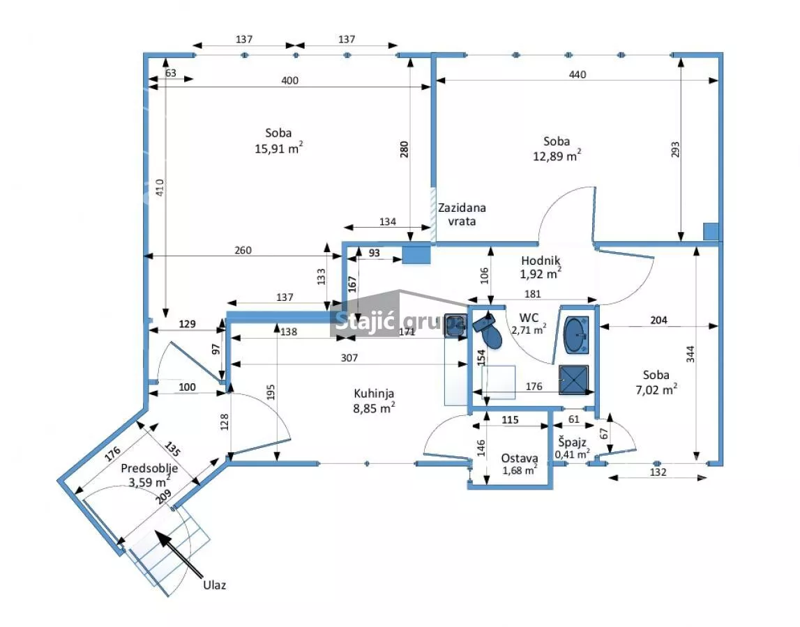 Trosoban stan | 4zida
