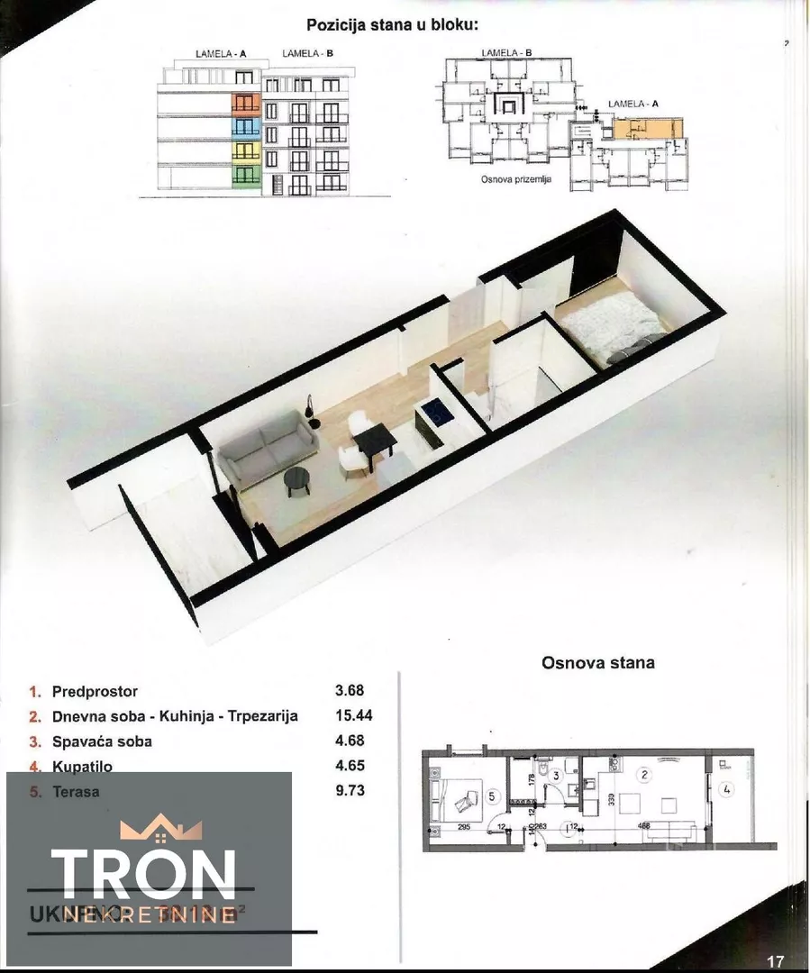 Jednosoban stan | 4zida