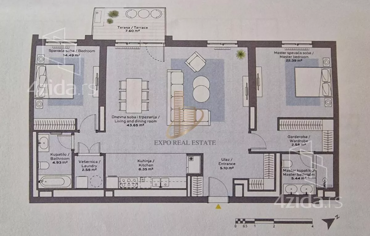 Trosoban stan | 4zida
