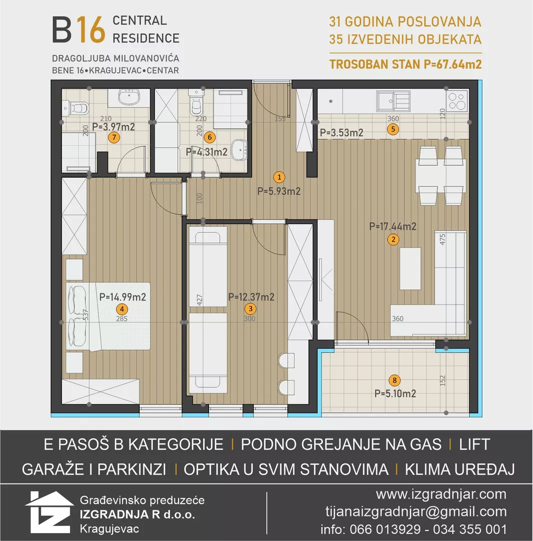 Trosoban stan | 4zida