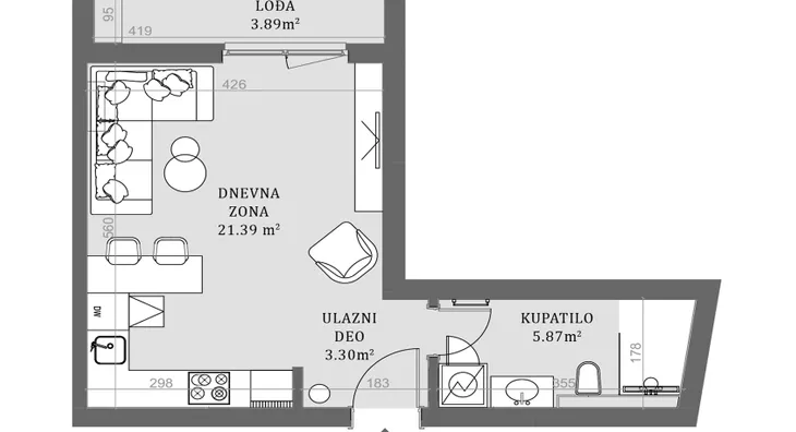 Jednosoban stan | 4zida