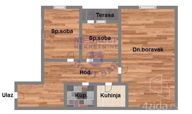 Trosoban stan | 4zida