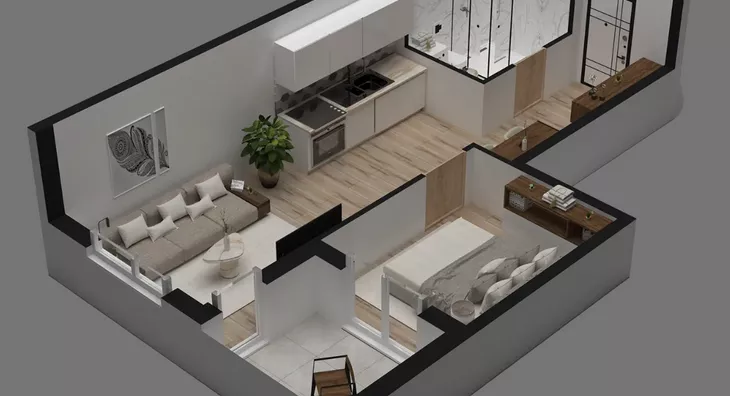 Jednoiposoban stan | 4zida