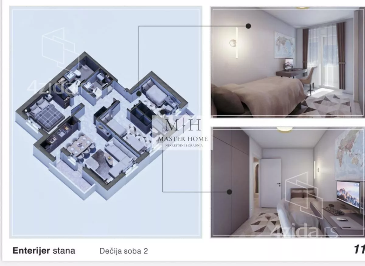 Trosoban stan | 4zida