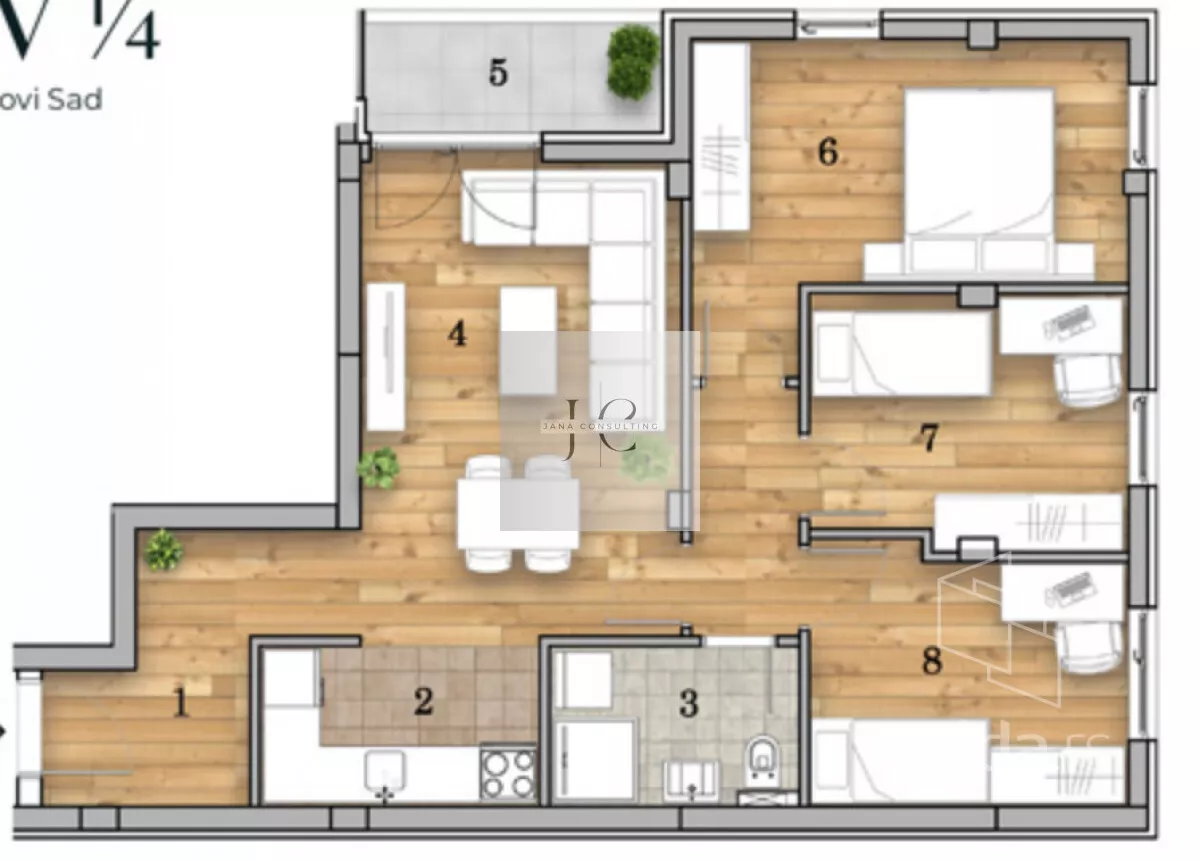 Četvorosoban stan | 4zida