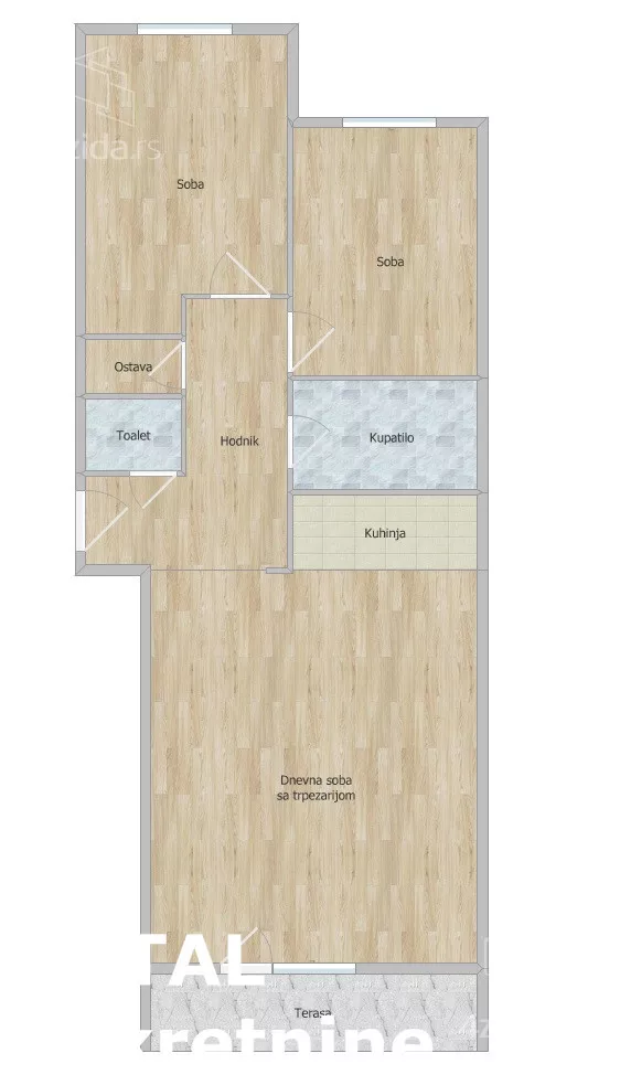 Trosoban stan | 4zida