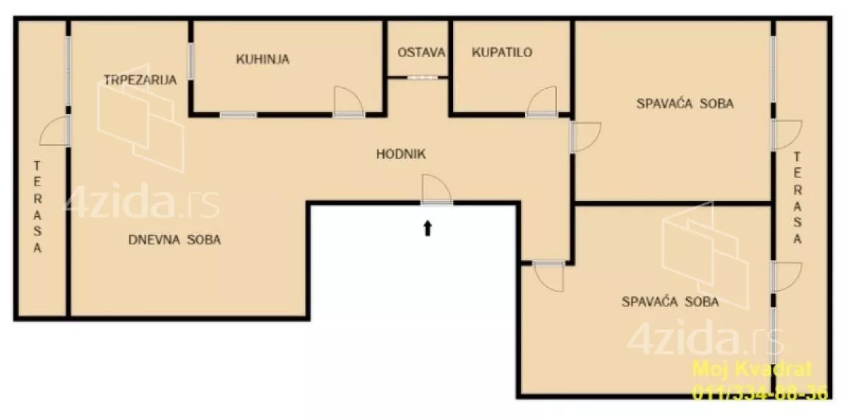 Trosoban stan | 4zida