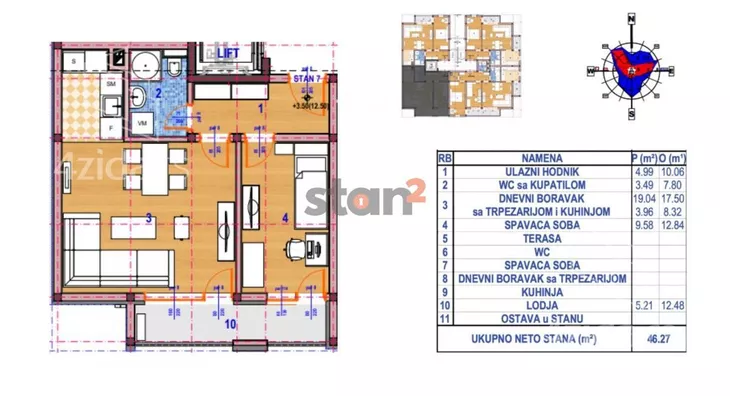 Jednoiposoban stan | 4zida