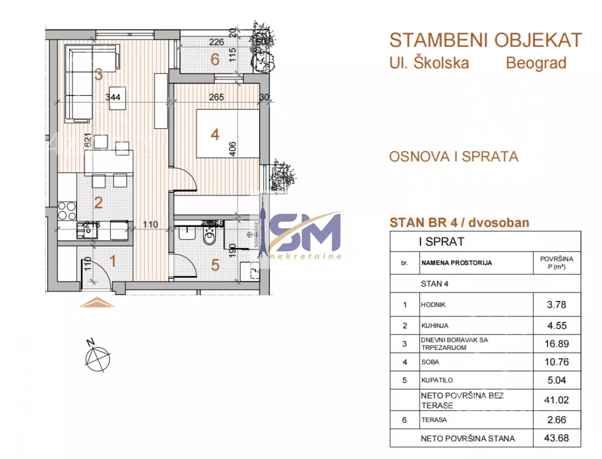 Dvosoban stan | 4zida