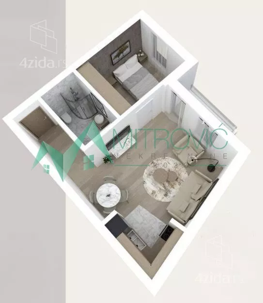 Jednoiposoban stan | 4zida