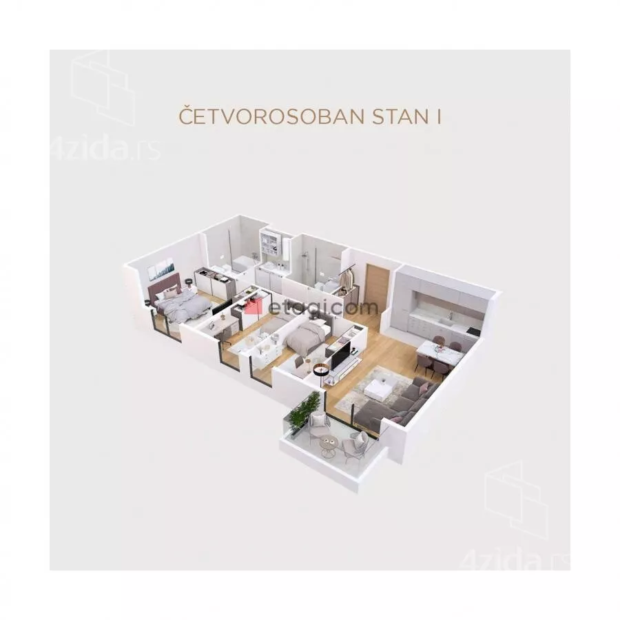 Četvorosoban stan | 4zida