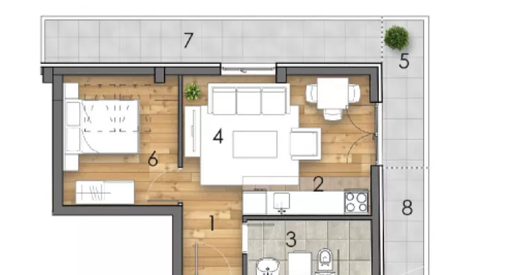 Dvosoban stan | 4zida