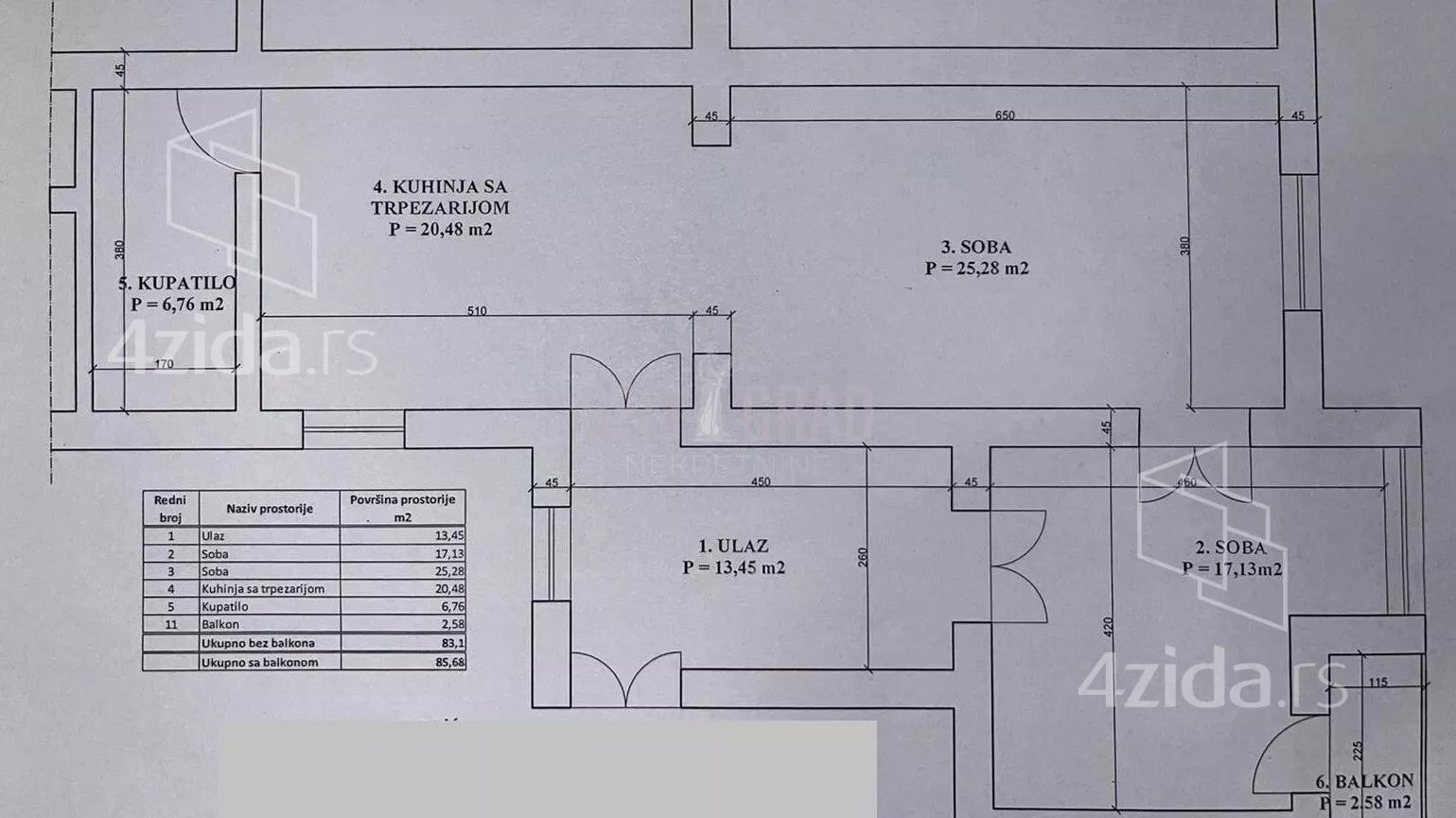 Trosoban stan | 4zida