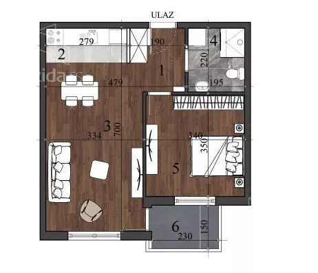 Dvosoban stan | 4zida