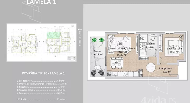 Jednosoban stan | 4zida