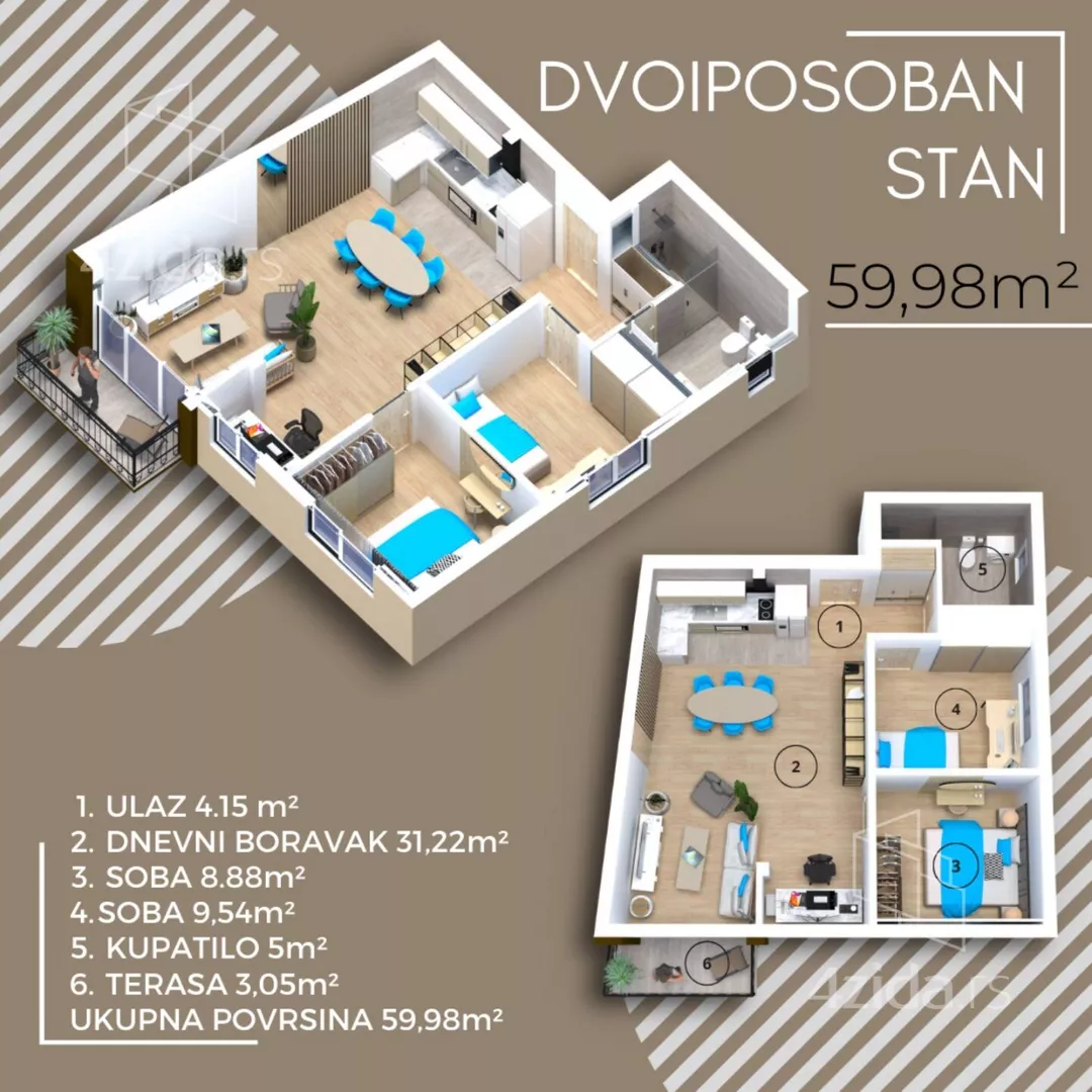 Trosoban stan | 4zida