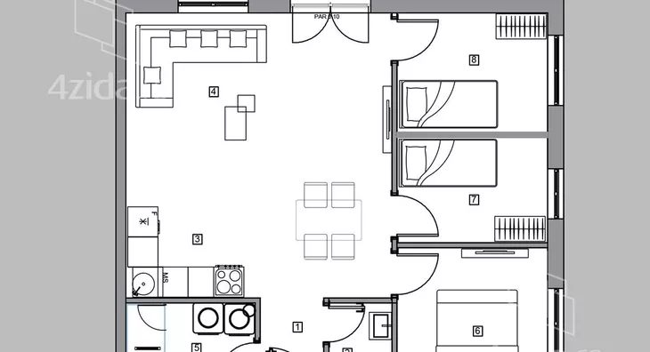 Trosoban stan | 4zida