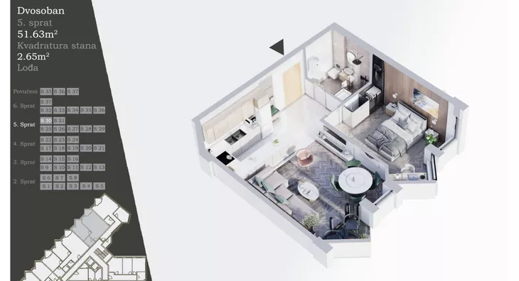 Dvosoban stan | 4zida