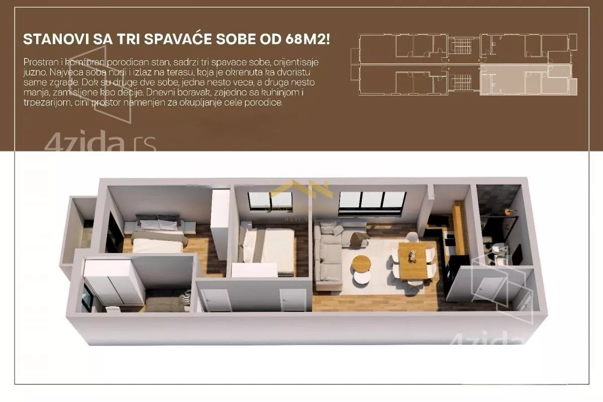 Troiposoban stan | 4zida