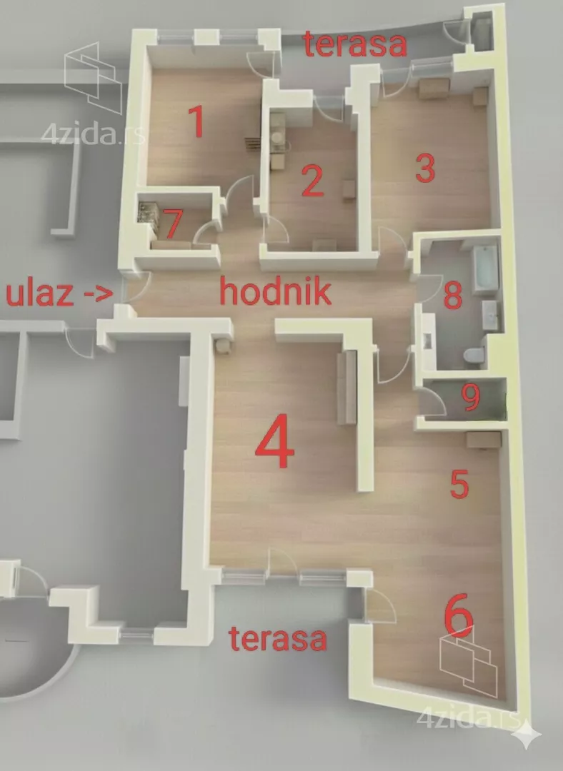 Troiposoban stan | 4zida