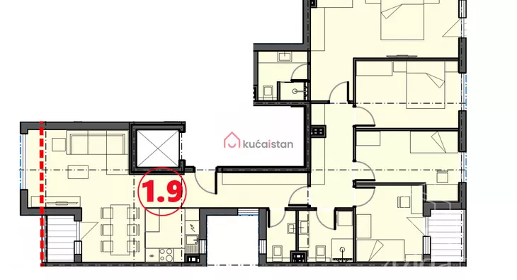 Petosoban stan | 4zida