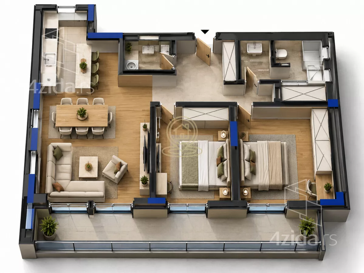 Dvoiposoban stan | 4zida