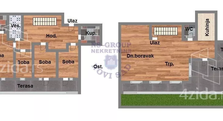 Petosoban stan | 4zida