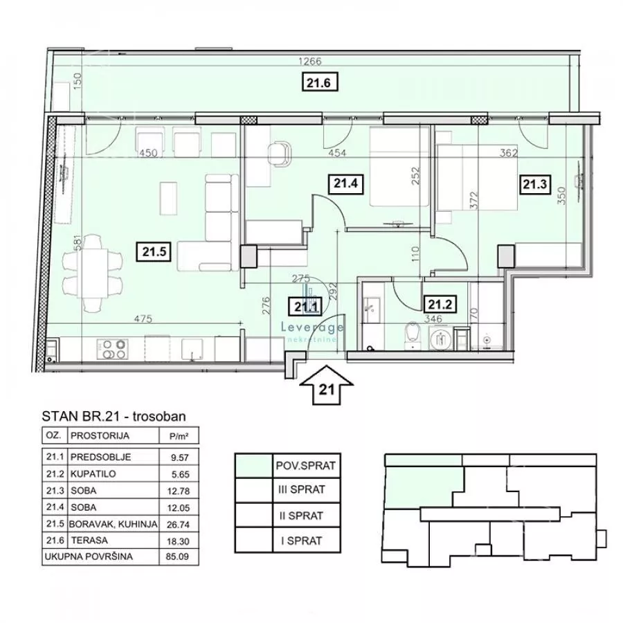 Trosoban stan | 4zida