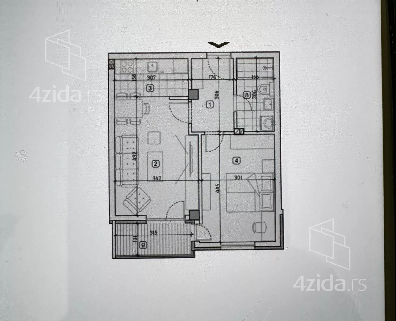 Jednosoban stan | 4zida