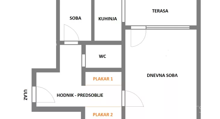 Jednosoban stan | 4zida